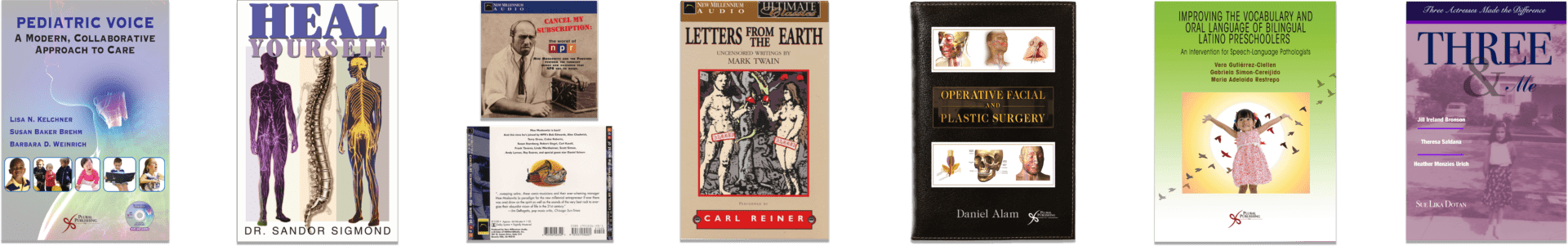 A book cover with two men standing next to each other.